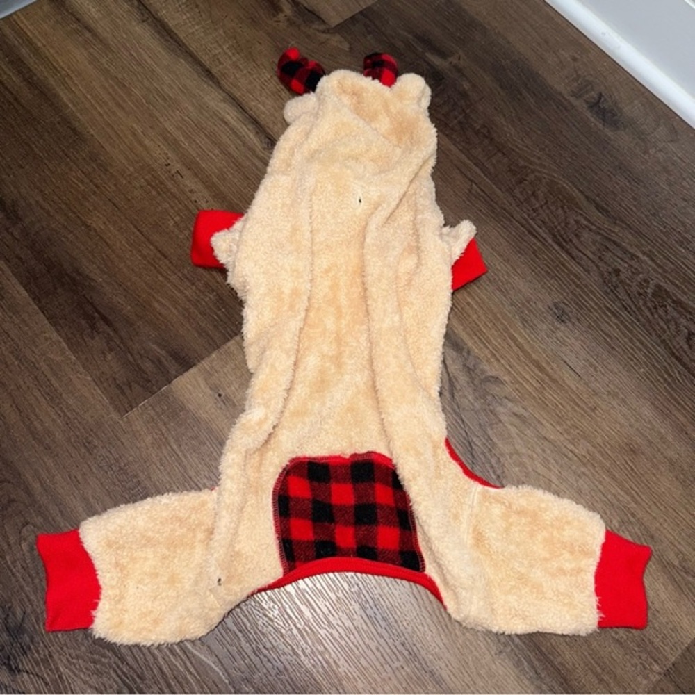 HomeGoods/TJMaxx Pet (Dog) Reindeer Holiday Pajamas Outfit